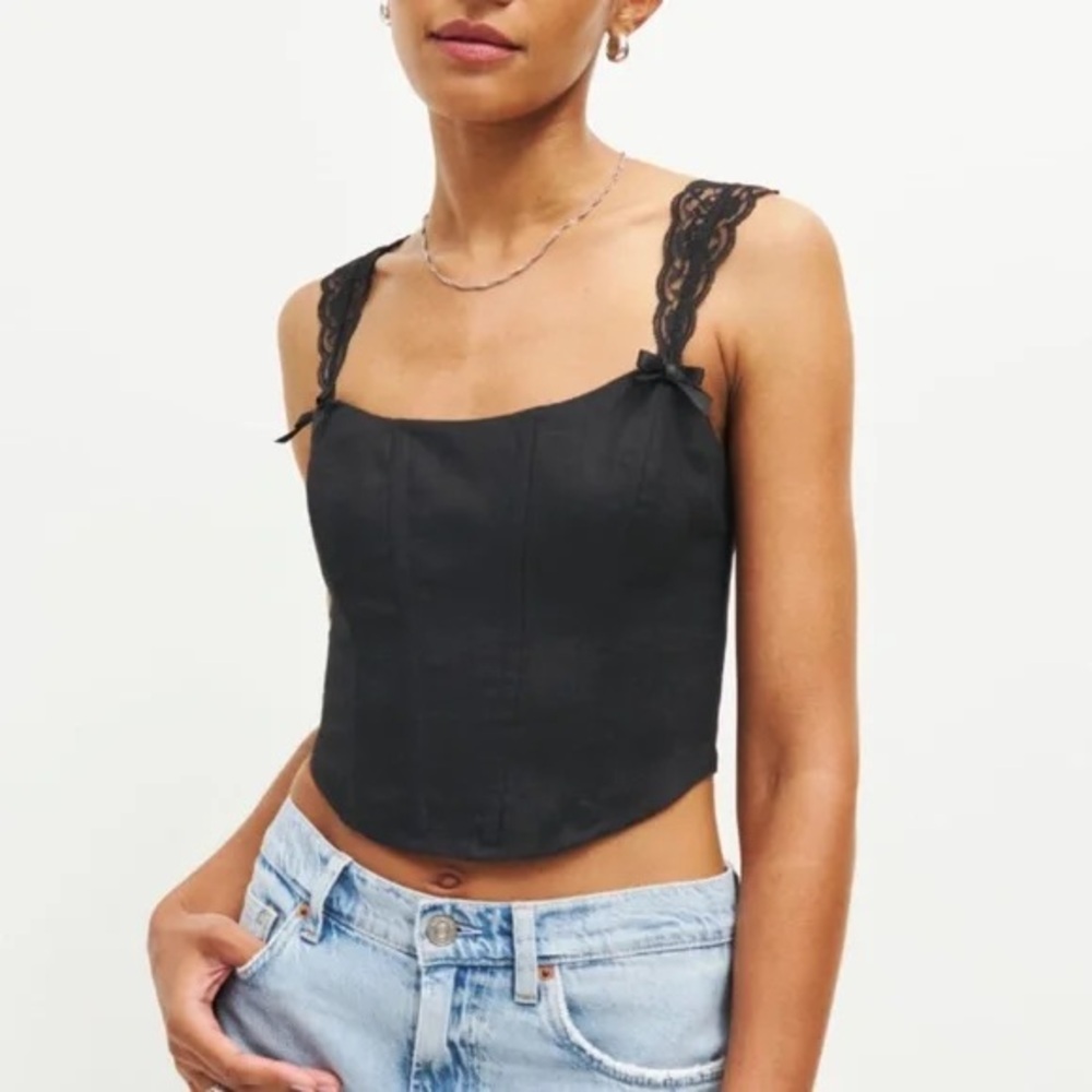 ❌SOLD❌ Reformation Brigatta Linen Corset